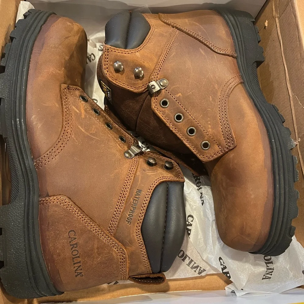 🥾 Carolina Men’s 6” Waterproof Steel Toe Work Boots – Size 12 (NWT) 🥾 - Picture 2 of 4